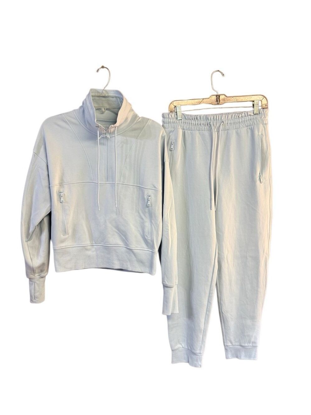 Old Navy Active Dynamic Fleece Jogger Set Sz M Gray
